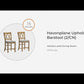 Havonplane - Brown - Upholstered Barstool (Set of 2)