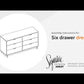 Oliah - Beige - Six Drawer Dresser - 31'' Height
