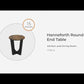 Hanneforth - Round End Table - Brown