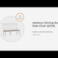 Ashbryn - White / Natural - Double Dining Chair