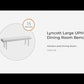 Lyncott - Large Upholstered Dining Room Bench - Gray / Brown