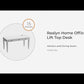 Realyn - Home Office Lift Top Desk - White / Brown