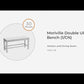 Moriville - Double UPH Bench  - Beige