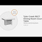 Tyler Creek - Rectangular Dining Room Counter Table - Black / Gray