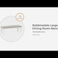 Robbinsdale - Large Upholstered Dining Room Bench - Antique White