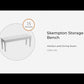 Skempton - White - Storage Bench