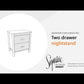 Cabinella - Tan - Two Drawer Night Stand
