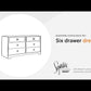 Paxberry - Whitewash - Six Drawer Dresser - Weatherworn