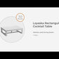 Loyaska - Rectangular Cocktail Table - Brown / Ivory