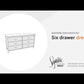 Cabinella - Tan - Six Drawer Dresser