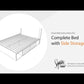 Wistenpine - Upholstered Panel Bed With Storage
