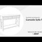 Freedan - Console Sofa Table - Grayish Brown