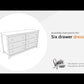 Hallityn - Six Drawer Dresser - White