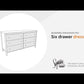 Bermacy - Light Brown - Six Drawer Dresser