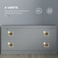 Shoe Storage with Seat, Upholstered Hallway Bench, Shoe Bench with 2 Flip Drawers and 4 Vents for 8 Pairs of Shoes