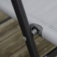 Folding Outdoor Bistro Set, Patio Table and Chairs with Reclining Backrest and Round Dining Table, Grey