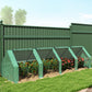 Portable Mini Greenhouse Tunnel Growing Tent Plants Flower Warm House w/ Zippered Roll-up Doors, Green