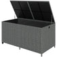 162-Gallon Rattan Deck Box with Wheels