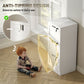 Vertical Filing Cabinet with 3 Drawers, Lock, File Cabinet for Home Office, A4 and Letter Size Files, White