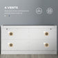Shoe Storage with Seat, Upholstered Hallway Bench, Shoe Bench with 2 Flip Drawers and 4 Vents for 8 Pairs of Shoes