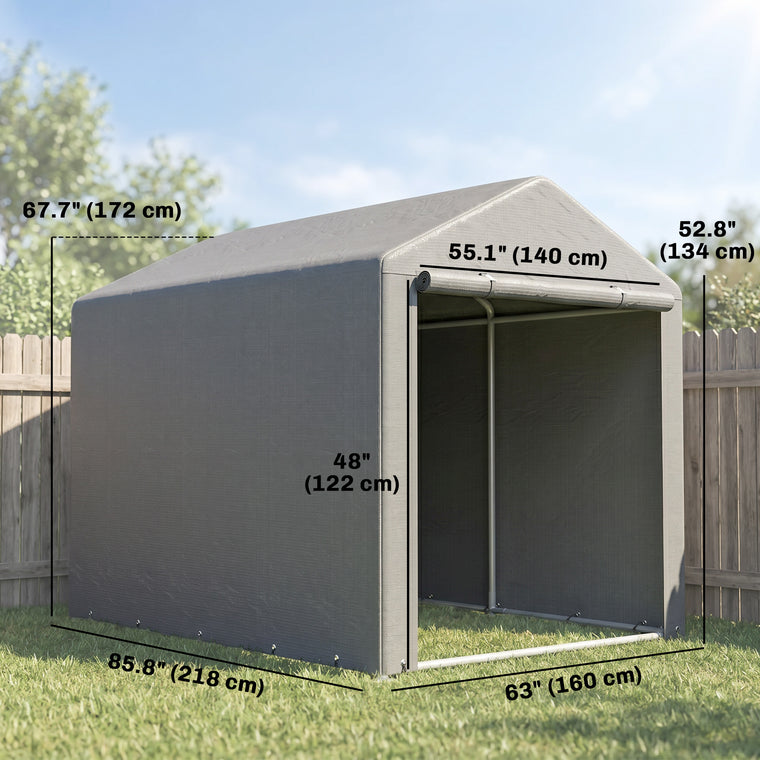 Galvanized Steel Bike Shed