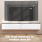 Wall Mounted TV Stand, Floating TV Cabinet with Storage, for TVs up to 80", High Gloss Effect, White