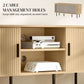 TV Stand Cabinet for TVs up to 55 Inches, TV Unit with Storage Shelves and Cabinets for Living Room, Oak Tone