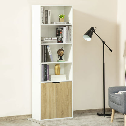 4-Tier Bookshelf with Doors