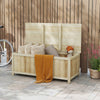45 Gallon Wood Deck Box Bench