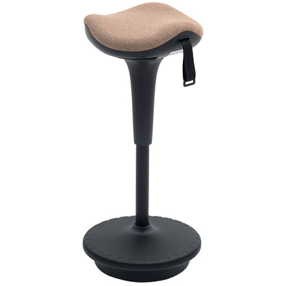 Adjustable Swivel Standing Desk Wobble Stool - Brown