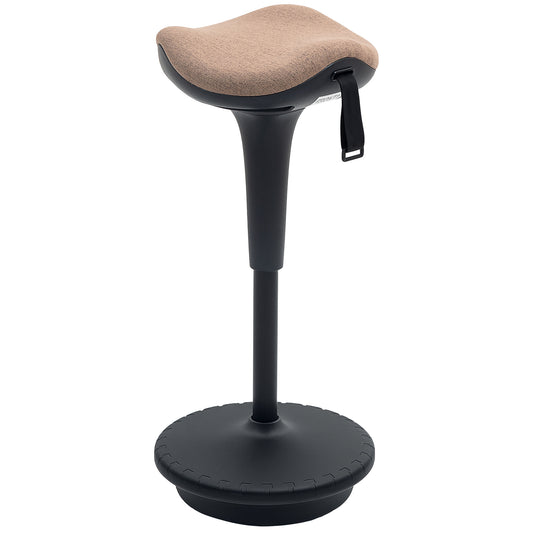 Adjustable Swivel Standing Desk Wobble Stool - Brown