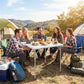 Folding Picnic Table Heavy Duty Camping Table 34" x 34", Indoor Outdoor Use for Picnic, Beach, BBQ, White