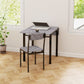 Foldable Dining Table Set for 2, Drop-Leaf Kitchen Table with 2 Chairs for Apartments and Studios, Natural