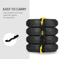 Tent Weights Set of 4, Total 26 LBS Weights for Canopy Gazebo Legs with Reinforced Pins and Carry Belt