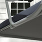 Outdoor 3-Seater Patio Swing Chair, Outdoor Swing Seat, with Adjustable Canopy and Two Pillows for Garden, Light Grey