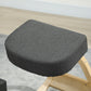 Ergonomic Kneeling Chair, Wood Kneel Stool with Thick Pads, Desk Knee Chair, Improve Posture, Dark Grey