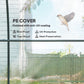 Polytunnel Greenhouse with Roll-up Door and Mesh Window, Walk-in Grow House Tent with Steel Frame, 3 x 2 x 2 m, Clear