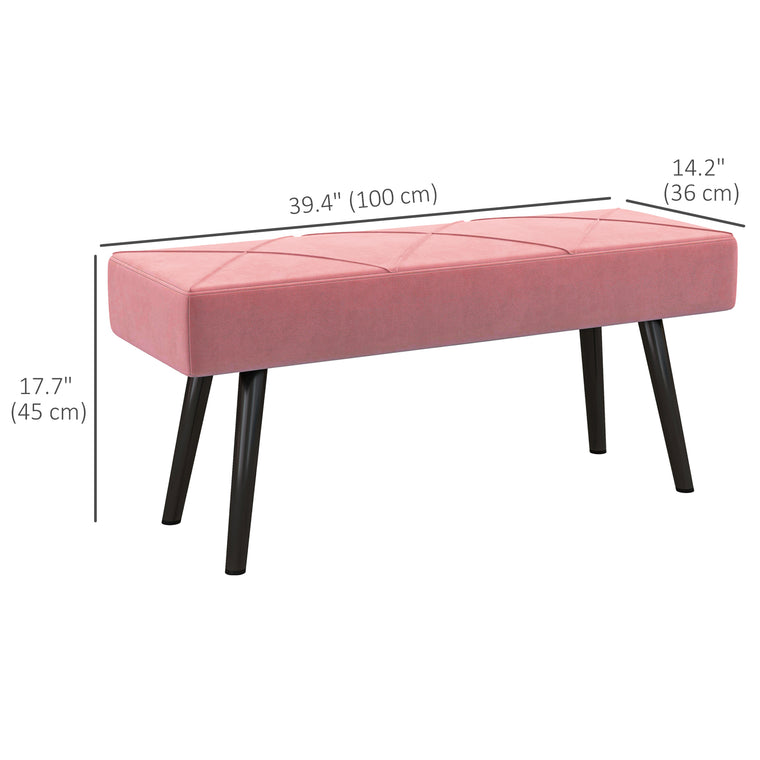 39" Upholstered End-of-Bed Bench