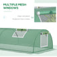 Portable Mini Greenhouse, Tunnel Growing Tent with 5 Mesh Windows and Steel Frame