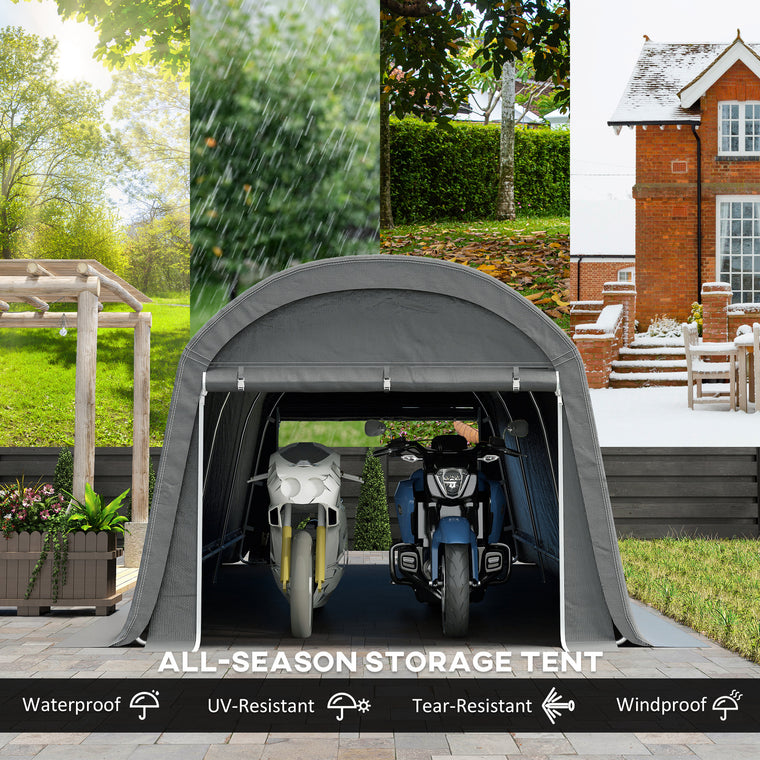 10' x 20' Portable Bike Tent with Roll-Up Door