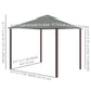 10' x 10' 2-Tier Outdoor Gazebo Canopy Tent with Zippered Mesh Sidewalls, Aluminum Frame for Patio, Backyard, Dark Grey