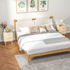 Boho Design Nightstand Set of 2, Side End Table with 2 Drawers for Living Room, Bedroom