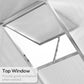 6' x 8' x 6.4' Polycarbonate Greenhouse, Aluminum Walk-In Green House Kit Garden, Plants Grow with Rain Gutter and Roof Vent, Silver