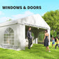Heavy Duty Large Party Tent & Carport with Removable Sidewalls, Portable Garage Canopy Tent, White