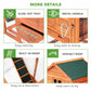 123" Extra Large Chicken Coop Wooden Poultry House Rabbit Hutch Hen Backyard with Outdoor Run Ramps and Nesting Boxes, Orange