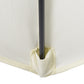 6.6FT Patio Umbrella, Outdoor Parasol with 6 Solid Ribs, Cream White