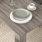 47" Kitchen Table for 4-6 People, Dining Table with Wood Effect for Dining Room, Light Grey
