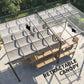 11.7' x 19.6' Retractable Pergola Canopy, Aluminum Pergola for Grill, Patio, Garden, Deck