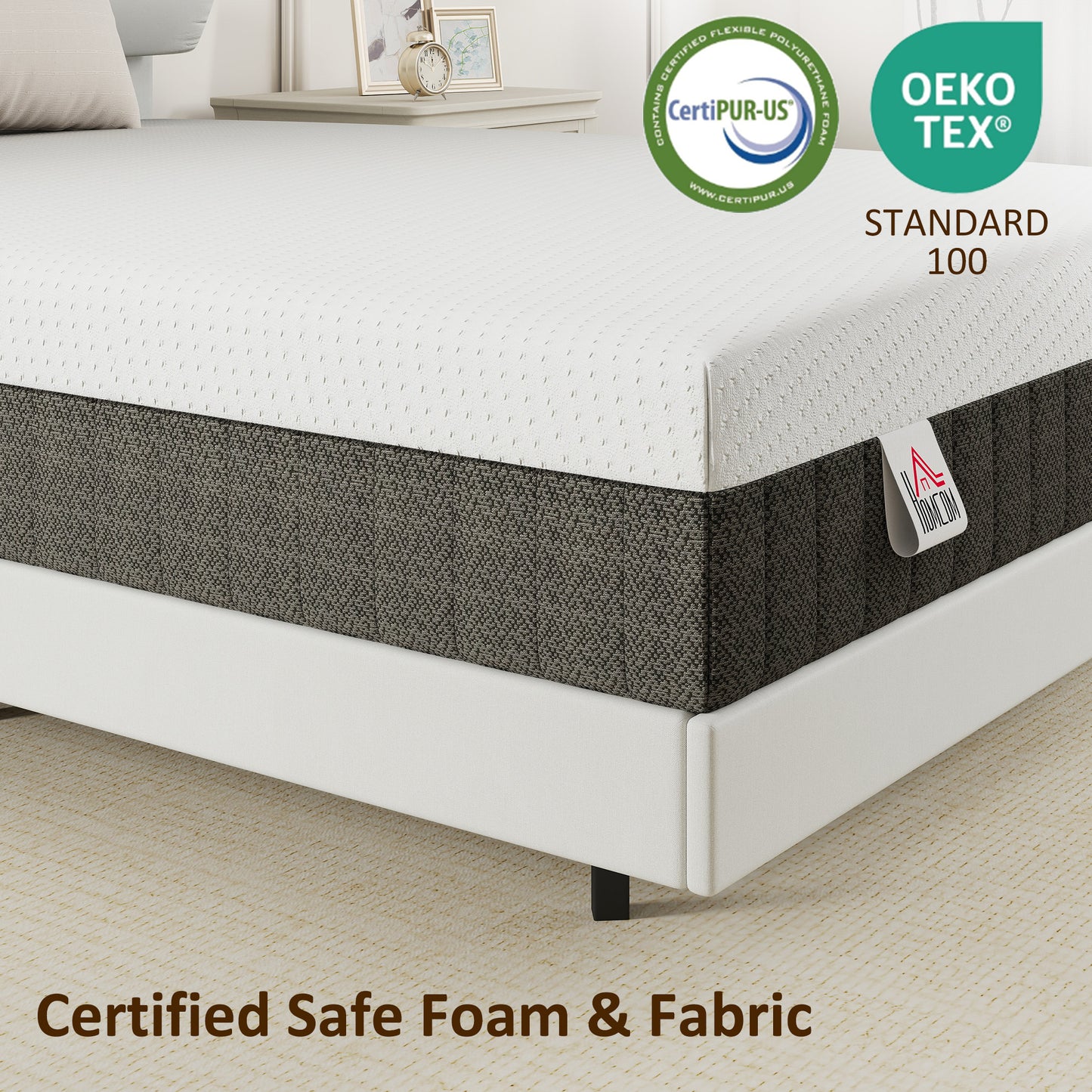 10 Inch Full Mattress in a Box, Pressure Relief & Lumbar Support, CertiPUR-US Certified, Medium Firm