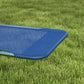 Set of 2 Folding Chaise Lounge Chairs, Outdoor Poolside Sun Tanning Chairs w/ Pillow, Reclining Backrest, Dark Blue